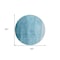 Homeroots 8' Teal Blue Aqua And Blue Round Ombre Washable Indoor Outdoor Area Rug 581830 - alternate 3