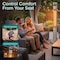Serenelife Infrared Patio Heater, Electric Patio Heater with Remote Control, 1500 W, Indoor/Outdoor Heaters for SLOHT42 - alternate 3