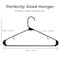Serenelife Premium Plastic Hangers, Ultra-Thin and Durable Closet Organizers, Non-Slip w/ Grooves, Black, 10PK SLHPLBLK10 - alternate 2