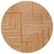 Homeroots 8' Copper And Ivory Round Geometric Washable Indoor Outdoor Area Rug 600854 - alternate 3