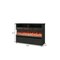 Homeroots 53in Black Wood Fireplace Entertainment Center With Fireplace 723793 - alternate 2