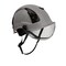 Malta Dynamics SafetyHelmet w/Clear Visor, Acrylonitrile Butadiene Styrene (ABS), Ratchet, Grey HTG2001 - alternate 1