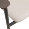 Leisuremod Kora Modern Leather Dining Arm Chair with Iron Legs in Taupe KCWN-21TP - alternate 3