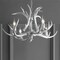 Jonathan Y Eldora 26" 4-Light Rustic Farmhouse Adjustable Resin Antler LED Chandelier, Silver JYL6301C - alternate 6