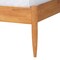 Baxton Studio Dawson Japandi Cream Teddy Fabric and Oak Brown Wood Queen Bed 257-14098-ZORO - alternate 3