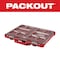 Milwaukee Tool 10 Compartments PACKOUT Tool Case, 16-3/8 in W x 16-1/4 in D x 2-1/2 in H, Red 48-22-8431 - alternate 6