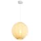 Jonathan Y Sia 16" 1-Light Scandinavian Japandi Adjustable Lantern Metal w/Ribbed Cocoon Globe Shade LED Pendan JYL4206A - alternate 1