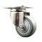 Service Caster 3.5 Inch 316SS Gray Polyurethane Wheel Swivel Top Plate Caster SCC-SS31620S3514-PPUB - alternate 1