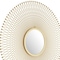 Homeroots 35" Gold Round Iron Framed Accent Mirror 391649 - alternate 3