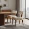 Homeroots Set of Two Beige and Brown Linen and Solid Wood Dining Side Chairs, 2PK 719664 - alternate 2