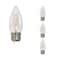 Bulbrite LED Filament 5W, Dimmable B11, Clear Glass, E26 Base, 3000K, 500 Lm, 4PK 862843 - alternate 1