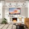 Edendirect 42 in. 5120BTU Wall Mount Electric Fireplace, 750W/1500W, Heat 400 sq. ft, Blower Heat, Remote ZR-TS42ZS - alternate 4