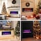 Edendirect 52.26-in W Black Wall mount LED Flat wall Electric Fireplace with Remote Control Included ZR-BI50 - alternate 5