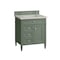 James Martin Vanities Brittany 30" Single Vanity, Smokey Celadon, w/ 3 CM Siberian Silestone Top 650-V30-SC-3SFR - alternate 2