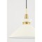 Mitzi Kiki 1 Light Pendant 18 In. Aged Brass/Cream H251701L-AGB/CR - alternate 3
