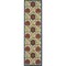 Homeroots 12' Navy Blue Beige Green Blue And Red Floral Indoor Outdoor Runner Rug 546801 - alternate 4