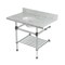 Kingston Brass 36-Inch Carrara Marble Console Sink with Acrylic Legs and Shelf, 8-Inch, 3-Hole KVPB3630MAB1 - alternate 1