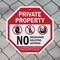Signmission Private Property No Trespassing Sol, 6 Inch X 6 Inch, Plastic Sign OC-P-6-141 - alternate 4