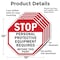 Signmission Stop Personal Protective Equipment, 10 inch X 10 inch, Aluminum Metal Signs, 5PK OC-A-5Pack-10-122 - alternate 2
