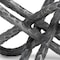 Homeroots 10" Antiqued Silver Metal Chain Link Tabletop Sculpture 392426 - alternate 2