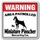 Signmission Miniature Pinscher, 8 Inch X 8 Inch, Decal D-8-WD-MINIATURE PINSCHER - alternate 1
