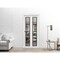 Sartodoors Sliding Closet Bi-fold Doors, Lucia 2466 White Silk with Clear Glass and Aluminum Strips, Sturdy T LUCIA2466BF-WS-36 x 84 (2* 18x84) - alternate 3