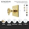 Kingston Brass Single-Handle Six-Way Diverter Valve with Knurled Handle and Square Trim Kit, Polished Brass KS4042RKZ - alternate 2