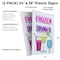 Signmission Frozen Drinks, Plastic Signs Only 24 Inch x 36 Inch, Corrugated Plastic, 2PK CSB-2436-2PACK-Frozen Drinks - alternate 2