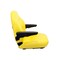 Uni Pro 441 Seat Top Assembly With Armrests Yellow Vinyl 8209 - alternate 2