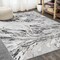 Jonathan Y Swirl Marbled Abstract Gray/Black 8 ft. x 10 ft. Area Rug SOR203C-8 - alternate 3