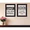 Homeroots Set Of Two The New Normal Black Framed Print Wall Art, 2PK 408177 - alternate 2