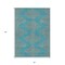Homeroots 5' X 8' Teal Blue And Pink Geometric Washable Indoor Outdoor Area Rug 598789 - alternate 2