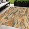 Homeroots 5' X 8' Copper And Orange Abstract Washable Indoor Outdoor Area Rug 609233 - alternate 1