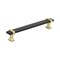 Amerock Overton 6-5/16 in 160 mm Center-to-Center Brushed Matte Black/Brushed Gold Cabinet Pull BP36683BMBBGL - alternate 1