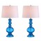Jonathan Y Genie 28.5" Glass LED Table Lamp, Night Blue, 2PK JYL1061C-SET2 - alternate 1