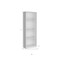 Homeroots Set of Three White Wood Ten Tier Modular Bookcase with Four Doors 546633 - alternate 6