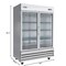 Koolmore 54" 2 Glass Door Commercial Reach-in Refrigerator Cooler with LED Lighting - 47 cu. Ft RIR-2D-GD - alternate 4