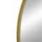 Homeroots 36" Gold Arch Iron Framed Accent Mirror 485101 - alternate 2