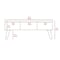 Homeroots 40" Espresso And Black Wood And Metal Coffee Table With Shelf 535057 - alternate 5