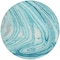 Homeroots 8' Turquoise Teal Blue And Gray Round Abstract Washable Indoor Outdoor Area Rug 601310 - alternate 4