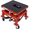Edendirect 300 lbs. Capacity Motorcycle Scissor Jack in Red with 4-Wheels IR-W46577206 - alternate 5