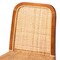 Baxton Studio Caspia MidCentury Modern Walnut Brown Mahogany Wood and Natural Rattan 2Piece Dining Chair Set 211-2PC-12760-ZORO - alternate 3
