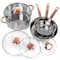 Gibson Home Ansonville 8 Piece Stainless Steel Cookware Set with Rose Gold Handles 127751.08 - alternate 5