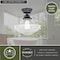 Vaxcel Huntley 12-in W Bronze Farmhouse Schoolhouse Semi Flush Mount Ceiling Light Clear Glass C0177 - alternate 3