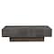 Homeroots 59" Dark Gray Solid Wood Solid Coffee Table 565306 - alternate 5