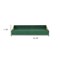 Homeroots 16" Green Wood Wood Faux Shagreen Serving Tray With Handles 571241 - alternate 6