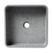 Alfi Brand 16in Solid Concrete Chiseled Style Square Above Mount Vessel Sink ABCO16S - alternate 3