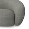 Homeroots 89" Gray Fabric Sofa With Walnut Legs 641005 - alternate 2