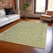 Homeroots 5' X 8' Sage And Beige Abstract Washable Indoor Outdoor Area Rug 616023 - alternate 4