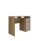 Homeroots 43" Walnut Wood Computer Desk 723765 - alternate 2